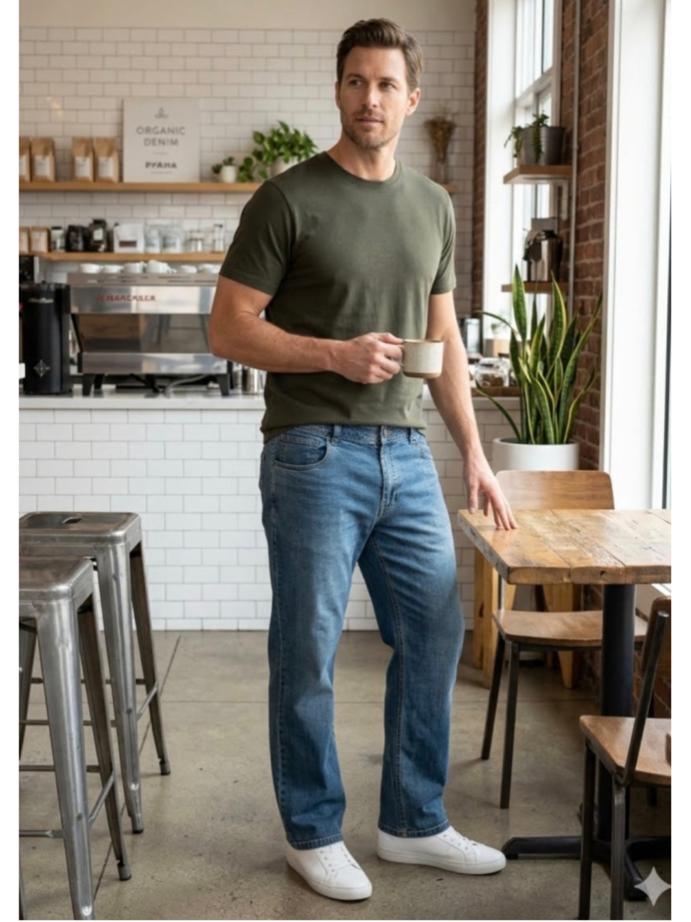 Men's Prana Relaxed Straight Fit Jeans size 40x32 Axiom Jeans 90's Y2K Baggy NEW